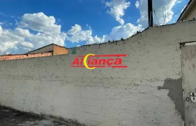 Terreno para alugar,  347m²- parque renato maia- guarulhos/sp - r$ 5.000,00