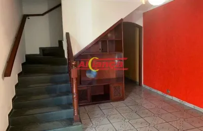 Sobrado com 3 quartos sendo 1 suíte para alugar, 140m² - cocaia - guarulhos/sp por r$2.900