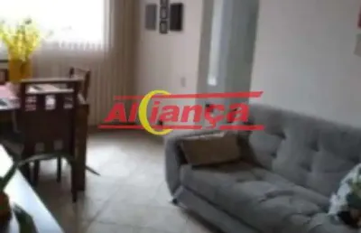 Apartamento mobiliado para alugar com 60m², 02 quartos, 01 vaga, picanço - guarulhos/sp por r$