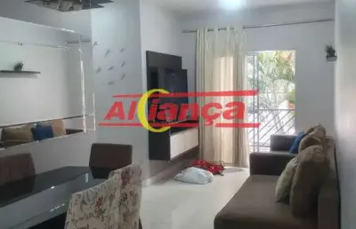 Apartamento mobiliado para alugar com 2 quartos, 1 vaga - picanço - guarulhos por r$: 3.300