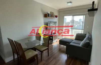 Apartamento com 2 quartos para alugar,  68m² - vila galvão- guarulhos/sp -r$ 2.400,00