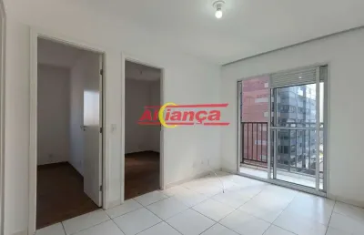 Apartamento para alugar cm 2 quartos, 1 banheiro e 1 vaga- 49 m²- vila augusta - guarulhos - sp