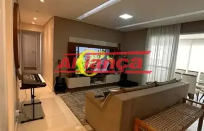 Apartamento com 3 suites para alugar,  128m² - vila augusta - guarulhos/sp -  por r$ 7.000,00