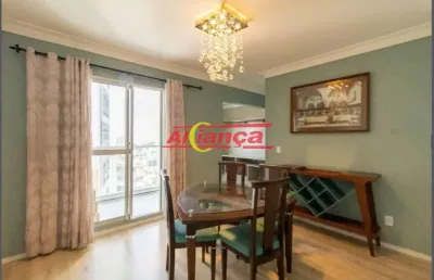Apartamento com 2 quartos para alugar,  70m² - centro - guarulhos/sp -  por r$ 2.300,00