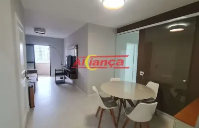 Apartamento mobiliado - 3 dormitorios - 1 suite - 2 vagas - centro - guarulhos - sp