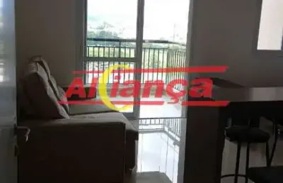 Studio semi mobiliado para alugar com 38m², 1 quarto e 1 vaga -jardim flor da montanha-r$ 2.600,00