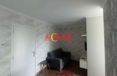 Studio mobiliado com 33m², 01 vaga de garagem - no gopoúva - guarulhos/sp - por r$ 2.480,00