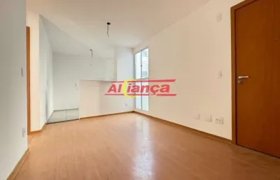 Apartamento novo para alugar com 2 quartos, 38m², lavras - guarulhos/sp por r$ 1.300,00
