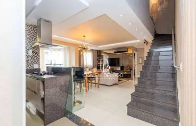 Apartamento duplex, 158 m² - venda por r$ 1.580.000,00 ou aluguel por r$ 12.763,00/mês - água verde - curitiba/pr