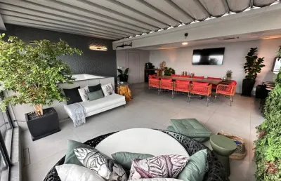 Cobertura  nova   a venda na vila andrade  com 165 metros    com 2 suites 3 vagas