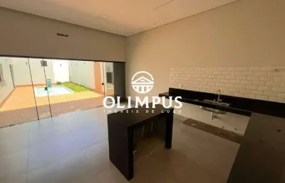 Casa térrea com fino acabamento no bairro novo mundo, com 3 quartos - uberlândia-mg