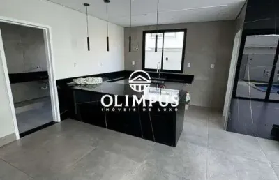 Casa sobrado com acabamento impecável e sustentabilidade no condomínio alphaville