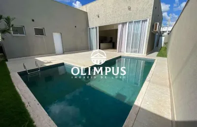 Linda casa em condomínio de alto padrão com 360m², disponível para locação - uberlândia/mg