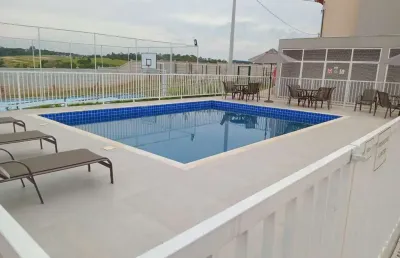 Apartamento garden a venda no residencial cé azul, vila vic pisa 51 m², piso cerâmico em todo apartamento 2 quartos, sala integrada com sala de jantar
