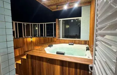 Lindo duplex mobiliado na cobertura!  3 quartos, sendo 1 suíte master com sacada