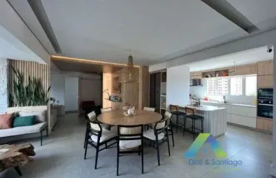 Santo andré apartamento 135m², 4 dormitórios, designer moderno, fino acabamento, 2 vagas lazer completo com ótimo valor e localização !!!!