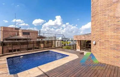 Cobertura duplex 591 metros, 4 suítes, 2 dormitórios de empregada, espaço gourmet com piscina, 5 vagas, lazer completo ótima localização e valor !!!