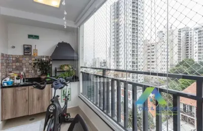 Porteira fechada - apto em 75m² com 2 dormitórios, 1 suíte, 1 varanda gourmet recém reformado e moderno, pronto para morar com 2 vagas de garagem fixas e cobertas..