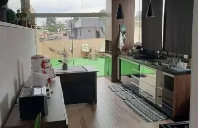 Santo andré, apartamento cobertura, sem condomínio, 120 metro0s, 2 dormitórios, espaço gourmet , excelente localização e valor !