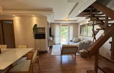 Apartamento duplex com 3 quartos sendo 2 suítes no bom retiro - teresópolis/rj.