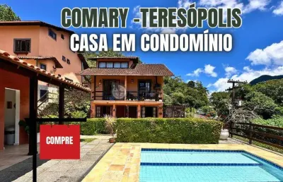 Casa à venda em condomínio com 3 quartos sendo 1 suíte, 100 m² no comary - teresópolis/rj.