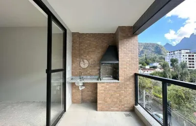 Apartamento à venda com 3 quartos sendo 1 suíte, 129.58 m² no alto - teresópolis/rj.