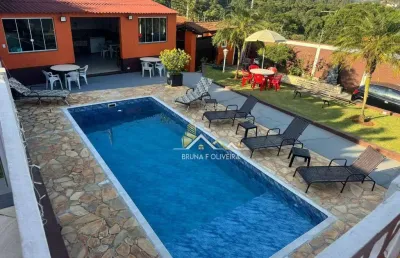Chácara com 2 dormitórios para alugar, 1000 m² por r$ 1.000,00/dia - terra preta - mairiporã/sp
