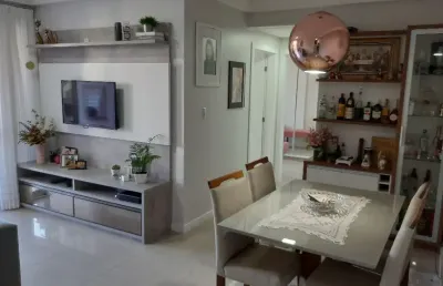 Apartamento 2 dorm, 1 vaga, ampla varanda. barreiros, são josé sc