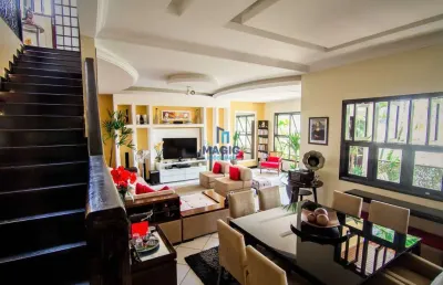 Belíssima casa duplex com 4 dormitórios à venda com 396 m² por r$ 1.569.999,00 no condomínio vilarejo, anil, rio de janeiro / rj
