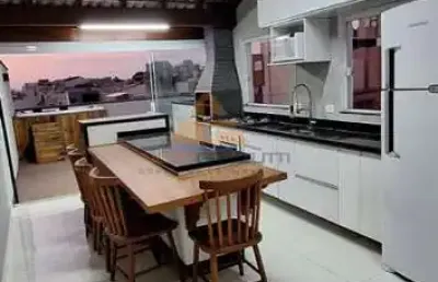 Cobertura para venda em santo andré, vila humaita, 3 dormitórios, 1 suíte, 3 banheiros, 2 vagas