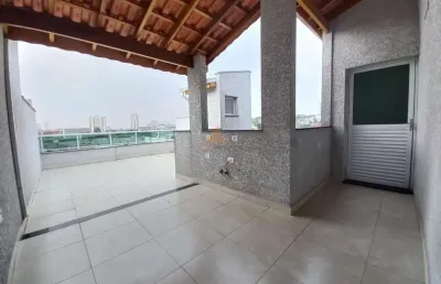 Cobertura para venda em santo andré, vila pires, 2 dormitórios, 1 suíte, 2 banheiros, 1 vaga