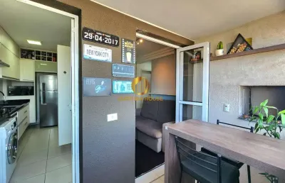 Apartamento 2 quartos, suíte, sacada churrasqueira mobiliado stm terrace pinheirinho