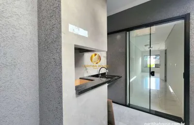 Sobrado 3 quartos com área gourmet com churrasqueira campo do santana curitiba