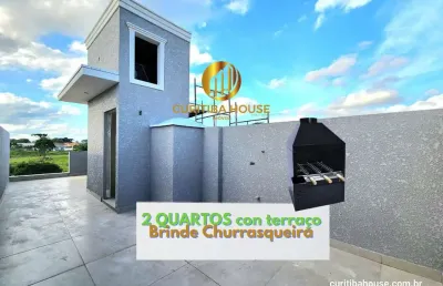 Sobrado triplex 2 quartos novo umbará, curitiba com rooftop terraço com 1 churrasqueira brinde da curitiba house