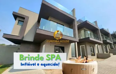 Sobrado com 3 quartos sendo até 3 suítes e terraço na rua waldemar loureiro campos, 2270, boqueirão, curitiba