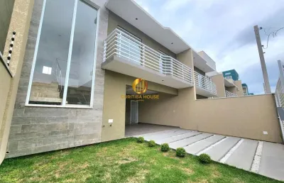 Sobrado alto padrão 3 quartos com suíte 149m² de área construída em cidade jardim são  josé dos pinhais