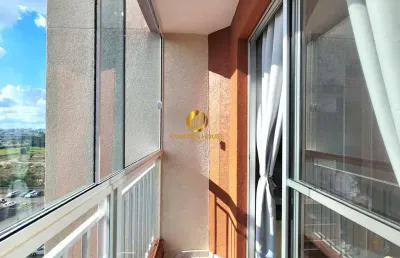 Apartamento 2 quartos residencial allegro pinheirinho semi mobiliado  51 m² muito arejado e face norte