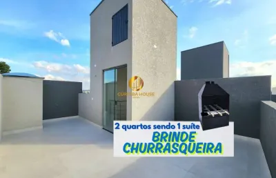 Sobrado triplex 2 quartos sendo 1 suíte,  rooftop terraço gourmet com churrasqueira em condomínio fechado alto boqueirão