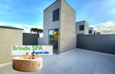 Sobrado triplex 3 quartos sendo 1 suíte,  rooftop terraço gourmet com churrasqueira em condomínio fechado alto boqueirão