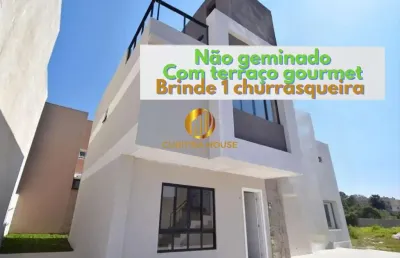 Sobrado não geminado 3 quartos, 1 suíte e terraço gourmet condomínio