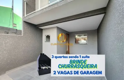 Sobrado 3 quartos com suíte e 2 vagas de garagem sendo 1 coberta  no sítio cercado.