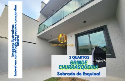 Sobrado de esquina 3 quartos em construção próximo supermercado jacomar - maestro