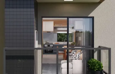 Apartamento para venda em são josé dos pinhais, cidade jardim, 2 dormitórios, 1 banheiro, 2 vagas