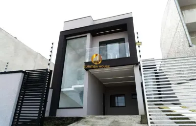 Sobrado 3 quartos de frente para rua no bairro xaxim pronto pra morar