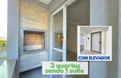 Apartamento novo 3 quartos sendo 1 suíte condomínio new garden hope i cidade jardim são josé dos pinhais