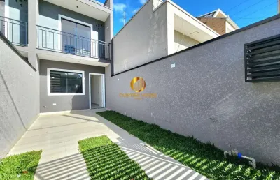 Sobrado 2 quartos com 80 m² de área construída com ambientes espaçosos no umbará