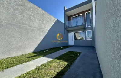 Sobrado 2 quartos com entrada reduzida. rua maria luzardi bertoldi, 1086, campo de santana, curitiba - pr