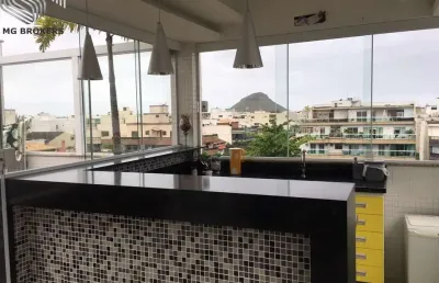 Cobertura com 4 quartos à venda na rua senador rui carneiro, 330, recreio dos bandeirantes, rio de janeiro, 360 m2 por r$ 1.450.000