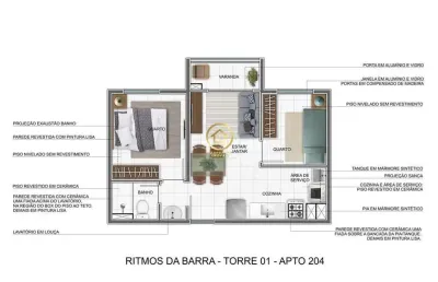 Apartamento com 2 quartos à venda na rua inhaúma, 235, várzea da barra funda, são paulo por r$ 279.000