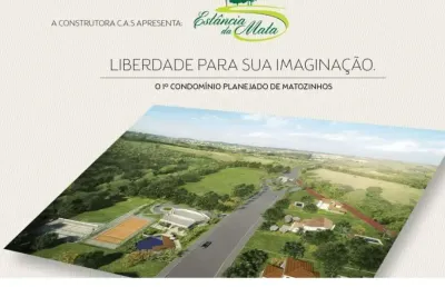 Terreno em condomínio fechado à venda no Condomínio Estância da Mata, Matozinhos 